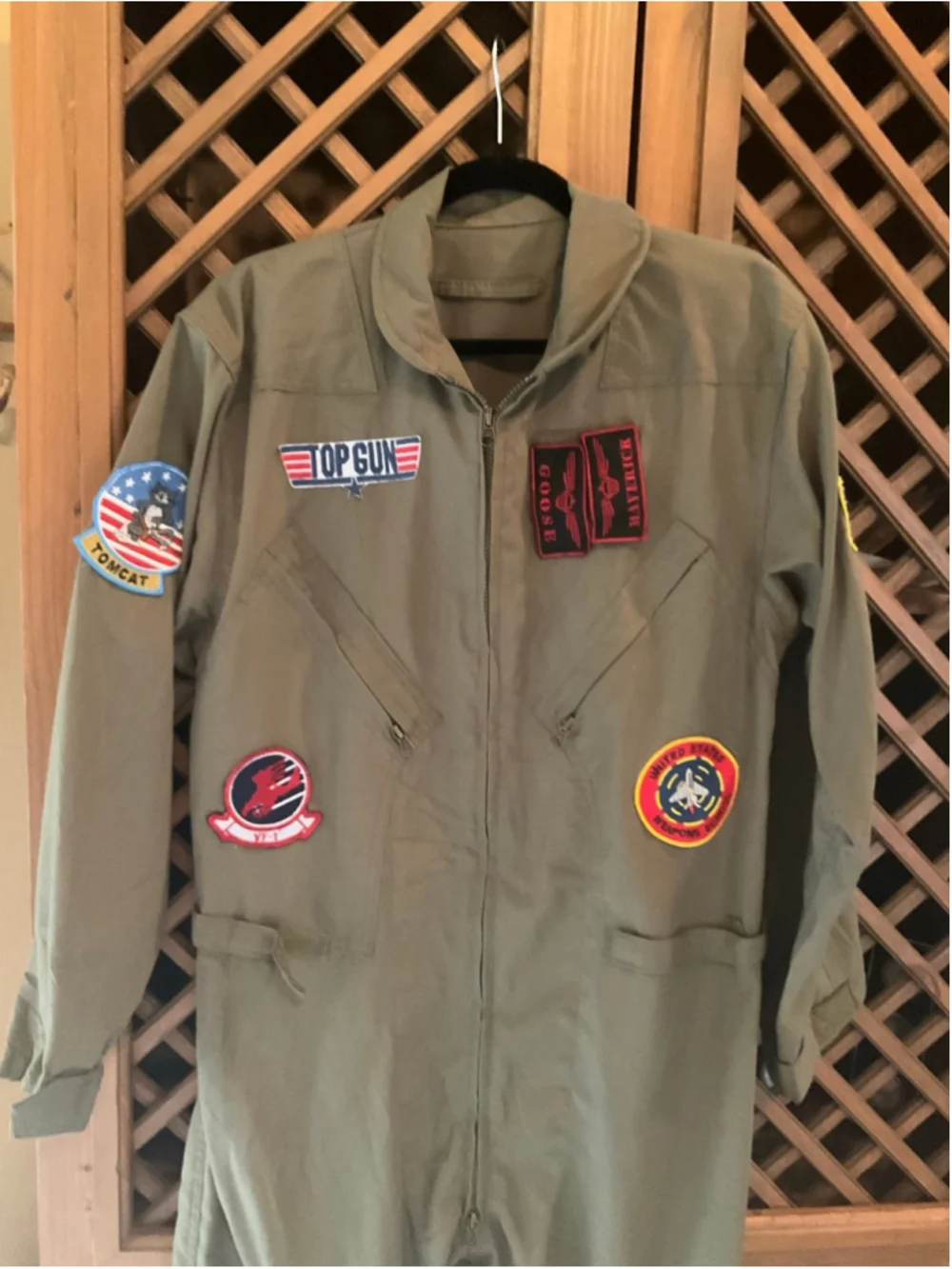 Top Gun Off Campus Maverick Goose Flight Suit Costume Jumpsuit Adult Pilot